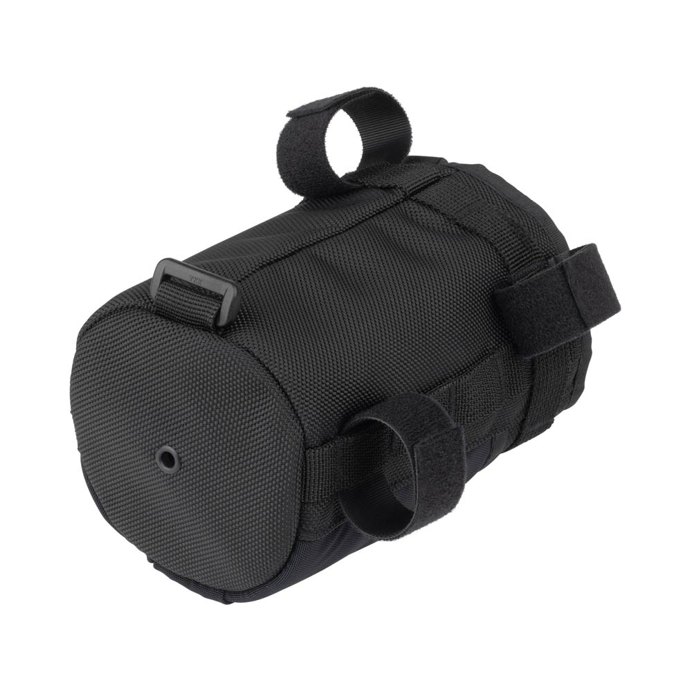Surly Dugout Bag view on side showing strap mounts and drain port