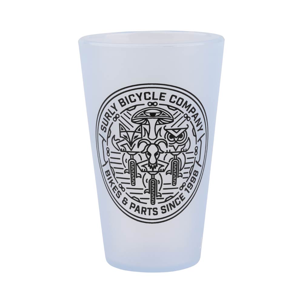 Surly Monster Squad Silicone Pint - front Glass